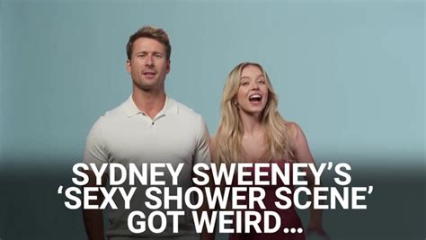 anyone but you shower|Sydney Sweeney Talks ‘Awkward Moment’ Filming Anyone But You.